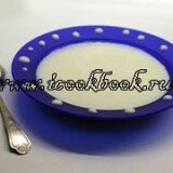 Каша манная на клюквенном соке