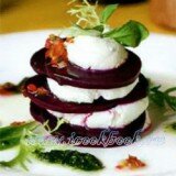 Свекольные «башенки» с мягким сыром