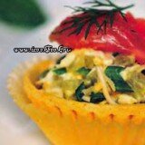 Тарталетки с начинкой из горбуши